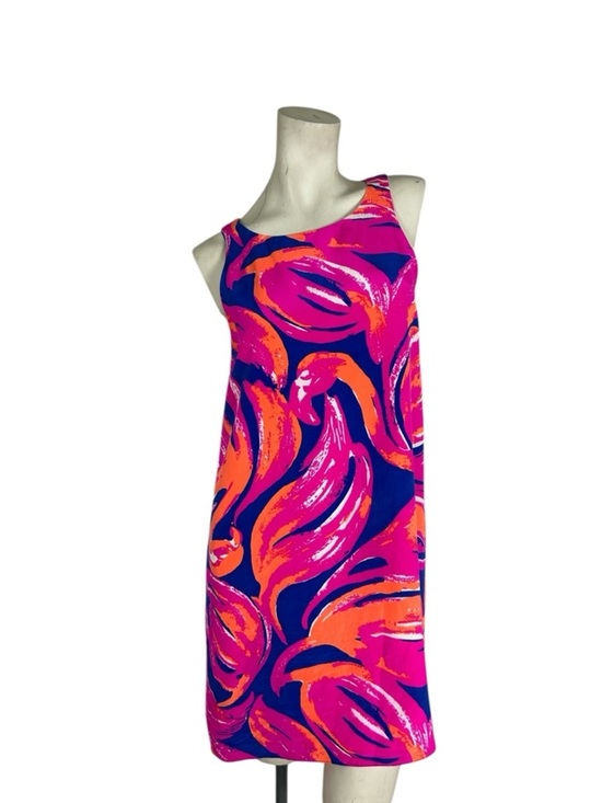 Dresses & Skirts - Lilly Pulitzer Plume Bloom Shift Dress Pink Blue Tropical Sleeveless Mini Size S